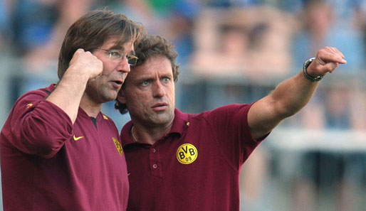 Ralf Zumdick (l.) und Thomas Doll arbeiteten schon bei Borussia Dortmund als Trainergespann