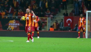 Unzufriedener Kapitän: Wesley Sneijders Galatasaray gab die Führung gegen Bursa her