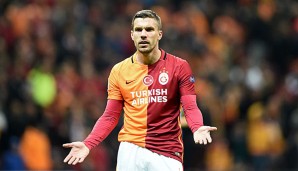 Lukas Podolski und Galatasaray kamen bei Bursaspor nicht über ein 1:1 hinaus