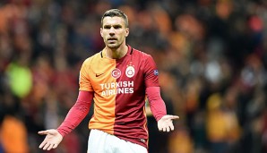 Lukas Podolski musste mit Galatasaray gegen Stadtrivale Kasimpasa eine Schlappe hinnehmen
