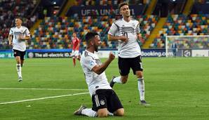 Marco Richter traf zum EM-Auftakt der deutschen U21 doppelt gegen Dänemark.