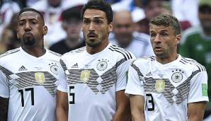 Wurden im März diesen Jahres von Bundestrainer Joachim Löw aus der Nationalmannschaft ausgebootet: Die Weltmeister Jerome Boateng, Mats Hummels und Thomas Müller.