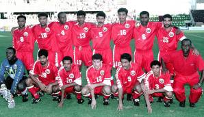 1995: Mohamed Al Kathri (Oman, nicht im Bild). Fünf Tore erzielte der Stürmer, unter anderem traf er beim 3:0-Sieg in der Gruppenphase gegen Deutschland. Der Oman wurde letztlich Vierter. Und Al Kathri verschwand wieder von der Fußball-Bühne.