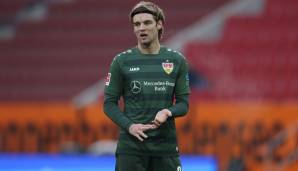 VfB Stuttgart (Bundesliga) - Borna Sosa (Kroatien, Abwehr, 23 - im Bild) und Mateo Klimowicz (Deutschland, Mittelfeld, 20)