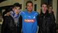 Sejad Salihovic (M.) nahm sich für die Nachwuchskicker beim DB Fußballcamp viel Zeit