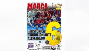 SPANIEN - MARCA: Marca: "Die Auswahl von Luis Enrique erdrückt Deutschland in einer Nacht voller Überraschungen. Spanien zertrümmert Deutschland - einen bemitleidenswerten Gegner."