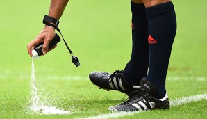 Das Freistoßspray wird nach der Winterpause in der Regionalliga Bayern eingesetzt