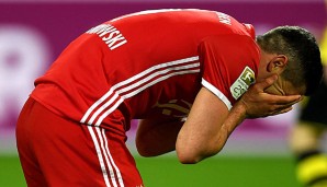 Robert Lewandowski musste das Bayerntraining mit Schmerzen abbrechen