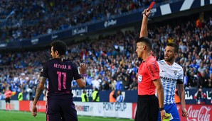 Neymar erwies seiner Mannschaft gegen Malaga einen Bärendienst