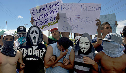 Zahlreiche brasilianische Sportstars unterstützen die Protestbewegungen in ihrem Land