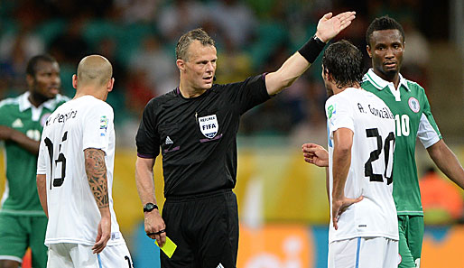Björn Kuipers leitete auch das Vorrundenspiel zwischen Uruguay und Nigeria