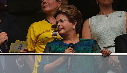 Staatspräsidentin Dilma Rousseff war nicht im Stadion und gratulierte lieber aus der Ferne