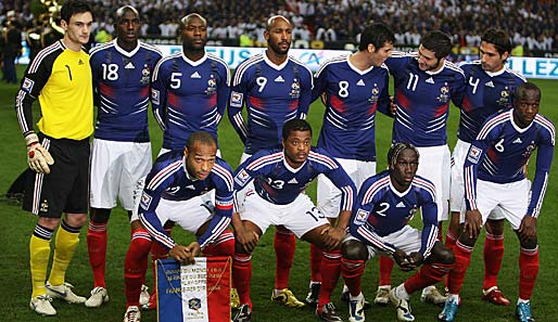 Die Equipe Tricolore vor dem Playoff-Rückspiel gegen Irland