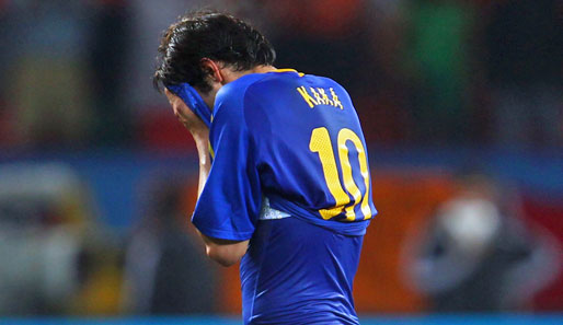 Kaka lief bislang 82 Mal für die brasilianische Nationalmannschaft auf