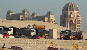 In Katar laufen die Bauarbeiten für die WM 2022 auf Hochtouren