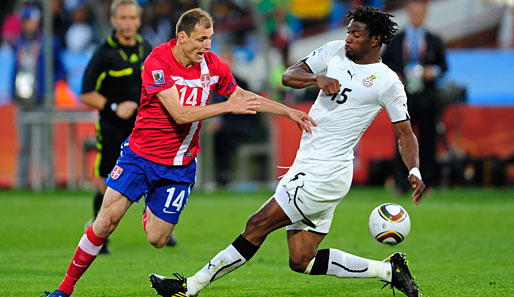 Isaac Vorsah (r.) absolvierte bislang 11 Länderspiele für Ghana