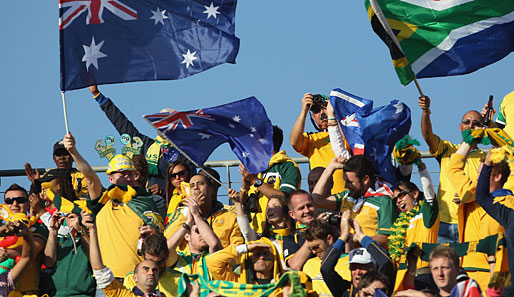 Australische Fans: Noch immer besteht die theoretische Chance auf das Achtelfinale für die Socceroos