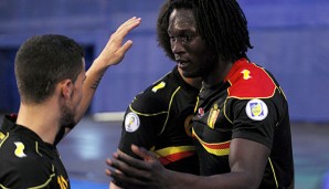 Romelu Lukaku traf doppelt für das belgische Team