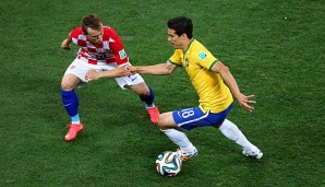 Luka Modric (l.) und seine Kroaten verloren gegen Brasilien unglücklich