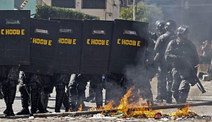 Die Polizei hat bei den Demonstrationen in Sao Paulo hart durchgegriffen