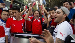 Der Jubel über Chiles siegt kannte nach dem Schlusspfiff keine Grenzen