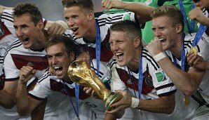 Die Freude des DFB-Teams kannte nach dem Pokalübergabe keine Grenzen mehr