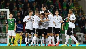 DEUTSCHLAND: Durch traumhafte Treffer von Sebastian Rudy und Sandro Wagner machte auch der Weltmeister gegen Nordirland den Einzug in die Endrunde perfekt