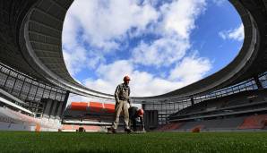 In Jekaterinenburg sind die Renovierungsarbeiten bereits abgeschlossen. Insgesamt 35.696 Plätze fasst das Zentralstadion.