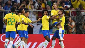 Brasilien bejubelt den Einzug ins Achtelfinale.