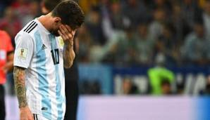 Lionel Messi und die argentinische Nationalmannschaft sind noch ohne Sieg bei der WM 2018.