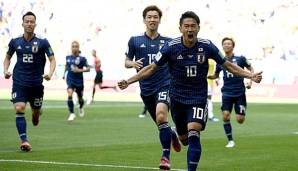 Japan gewann das erste Spiel überraschen 2:1 gegen Kolumbien.