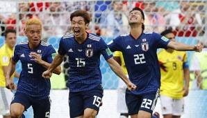 Japan gewann das Auftaktspiel gegen Kolumbien mit 2:1.