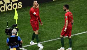 Ronaldo hatte nach seinem Tor gegen Spanien einen eigenwilligen Jubel zu bieten.