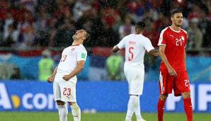 Gegen die Schweiz verlor Serbien in letzter Minute.