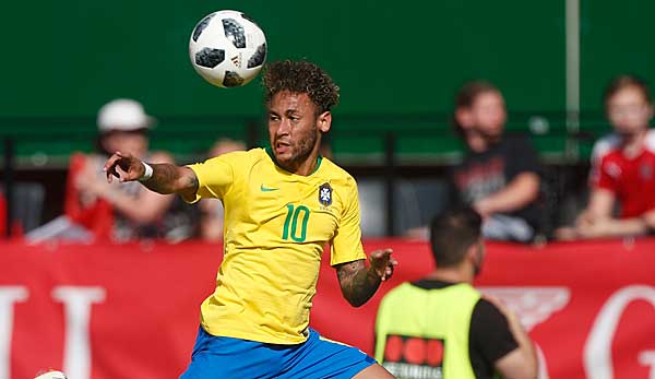 Neymar führt die brasilianische Nationalmannschaft bei der WM an.