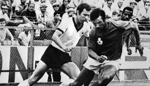 03. Juni 1970 in Leon (Mexiko): Deutschland - Marokko 2:1, für Deutschland trafen Uwe Seeler und Gerd Müller.