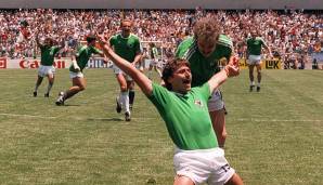 04. Juni 1986 in in Queretaro (Mexiko): Deutschland - Uruguay 1:1, für Deutschland traf Klaus Allofs.