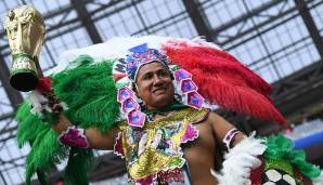 Dieser mexikanische Häuptling träumte nach dem Sieg im ersten Gruppenspiel gegen Deutschland bereits vom WM-Pokal.