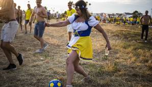 Manch eine Schwedin bereitet sich offenbar schon für die Frauen-WM vor.