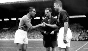 WM 1934: Giuseppe Meazza (l.) war die treibende Kraft hinter den italienischen WM-Triumphen 1934 und 1938. Beim ersten Titel wurde er gar als bester Spieler des ganzen Turniers bestimmt.