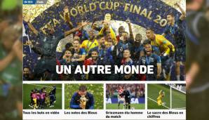 L'Equipe: "Es ist historisch! 20 Jahre nach der ersten Krönung zu Hause gewinnt das französische Team seinen zweiten WM-Titel. Nach Frankreich 1998 gibt es nun für immer ein Frankreich 2018 und einen zweiten Stern über dem Hahn."