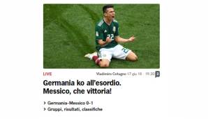 "Mexiko, was für ein Sieg", findet die italienische Corriere dello Sport.