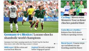 "Chaotisch" nennt der englische Guardian den Auftritt der DFB-Elf.