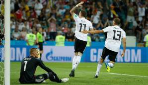 Deutschland hat sein zweites Gruppenspiel mit Ach und Krach in der letzten Minute der Nachspielzeit durch einen Glanzmoment von Kroos gewonnen. Der Schlüssel zum Sieg war die Aufstellung von Marco Reus. Die Noten und die Einzelkritik.