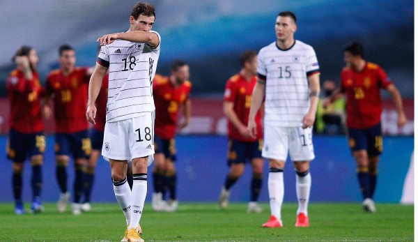 Schlechte Erinnerungen: Das letzte Duell der DFB-Elf gegen Spanien endete 0:6.