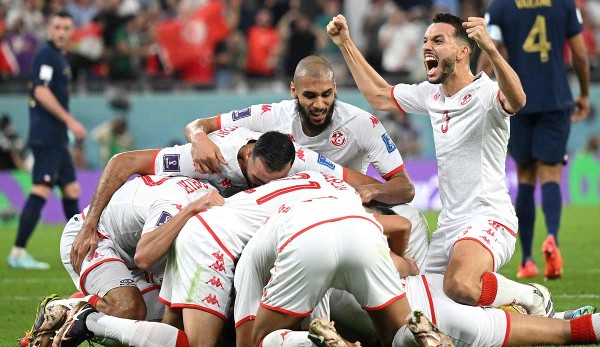 Tunesien ging im letzten Gruppespiel gegen Frankreich in Führung.