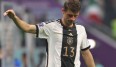 Thomas Müller lässt seine Zukunft im DFB-Trikot weiter offen.
