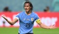 Vier Spielern Uruguays drohen nach Vorfällen nach dem dritten WM-Gruppenspiel gegen Ghana lange Sperren.