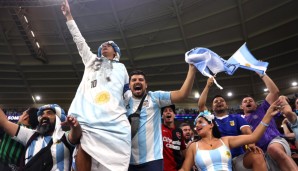 Argentinische Fans bei der WM 2022