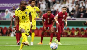 Enner Valencia brachte Ecuador gegen Katar in Führung.